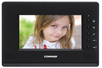 WIDEODOMOFON, 7" Color TFT-LCD, zasilanie 16-28V DC, kolor czarny, COMMAX CDV-70AR3(DC) BLACK COMMAX